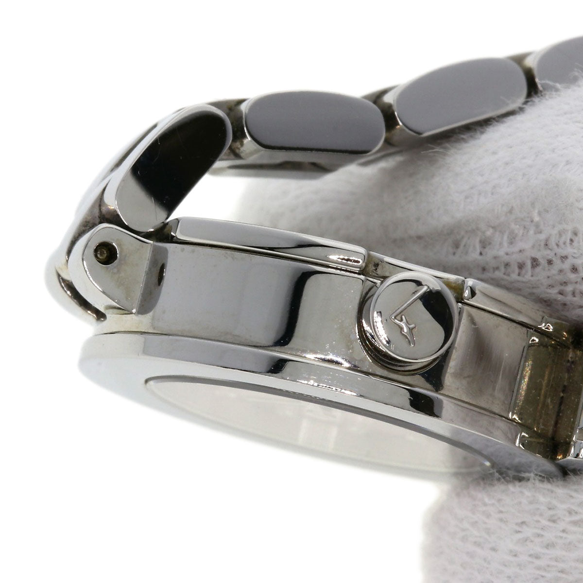 Salvatore Ferragamo サルヴァトーレフェラガモ ガンチーニ 12P ダイヤモンド 腕時計 SS レディース 中古