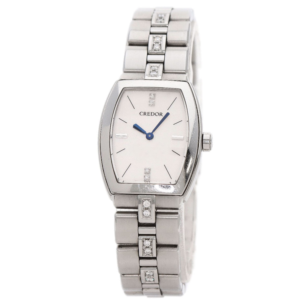 SEIKO セイコー GSWE961 クレドール シグノ ダイヤモンド 腕時計 SS レディース 中古