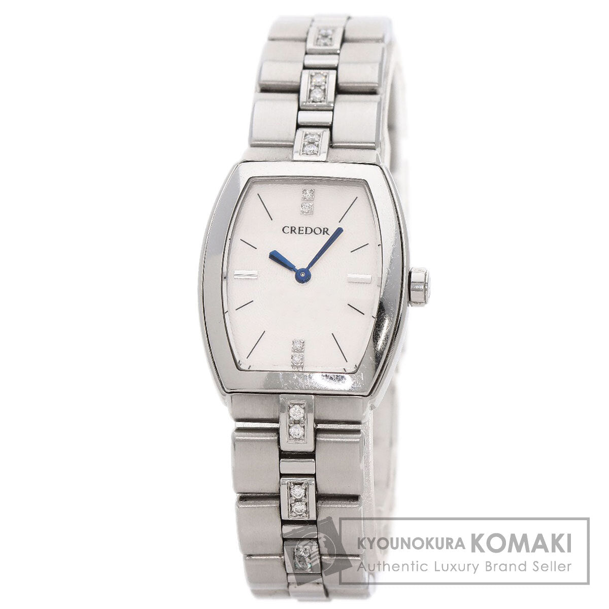 SEIKO セイコー GSWE961 クレドール シグノ ダイヤモンド 腕時計 SS レディース 中古
