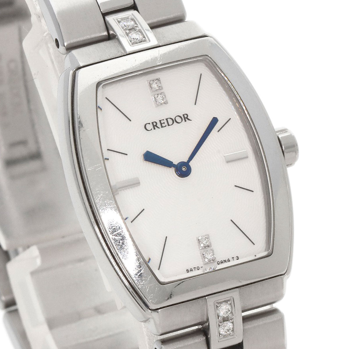 SEIKO セイコー GSWE961 クレドール シグノ ダイヤモンド 腕時計 SS レディース 中古