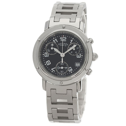 HERMES エルメス CL1.310 クリッパー クロノ 腕時計 SS レディース 中古
