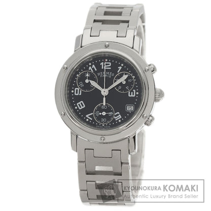 HERMES エルメス CL1.310 クリッパー クロノ 腕時計 SS レディース 中古