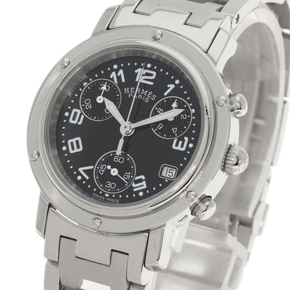 HERMES エルメス CL1.310 クリッパー クロノ 腕時計 SS レディース 中古
