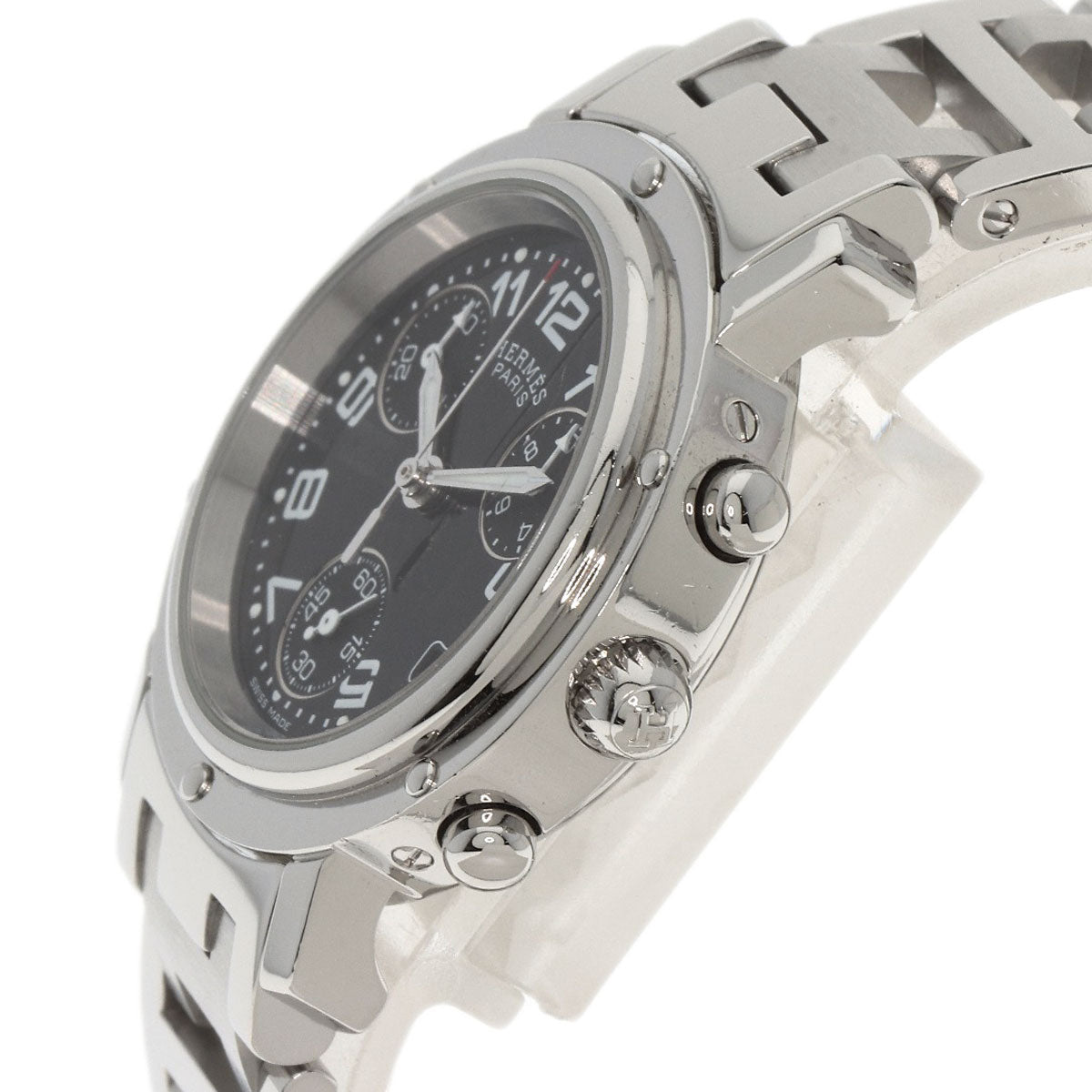 HERMES エルメス CL1.310 クリッパー クロノ 腕時計 SS レディース 中古