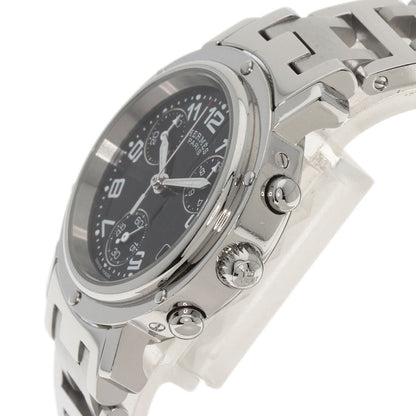 HERMES エルメス CL1.310 クリッパー クロノ 腕時計 SS レディース 中古