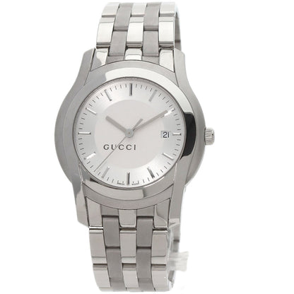 GUCCI グッチ 5500XL ラウンドフェイス 腕時計 SS メンズ 中古