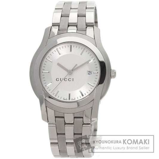 GUCCI グッチ 5500XL ラウンドフェイス 腕時計 SS メンズ 中古