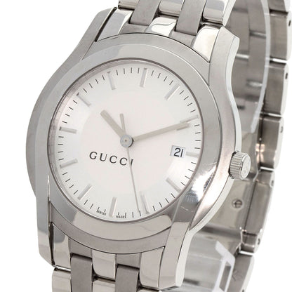GUCCI グッチ 5500XL ラウンドフェイス 腕時計 SS メンズ 中古
