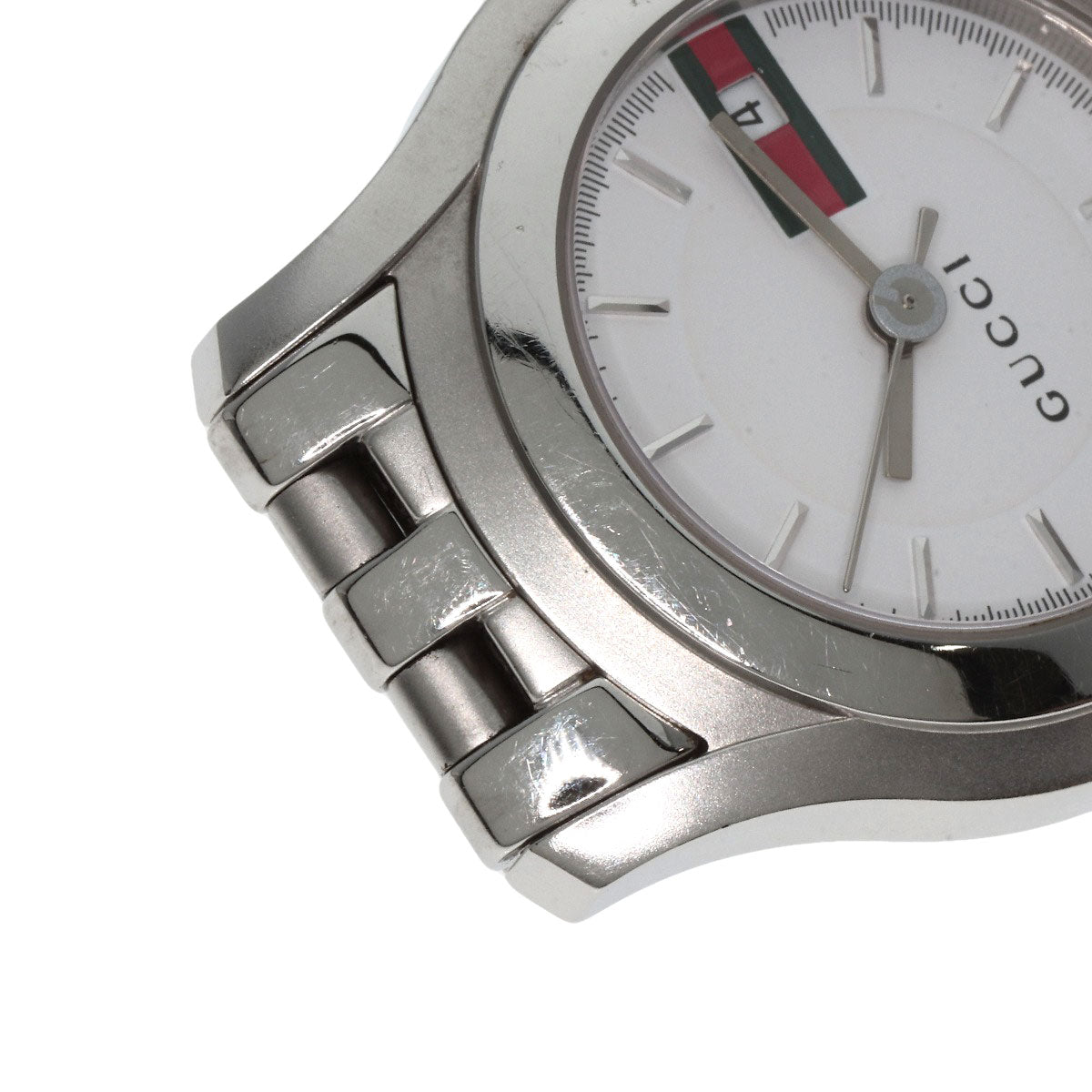 GUCCI グッチ 5500L ラウンドフェイス 腕時計 SS レディース 中古