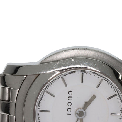 GUCCI グッチ 5500L ラウンドフェイス 腕時計 SS レディース 中古