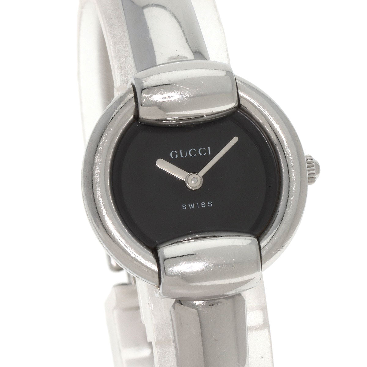 GUCCI グッチ 1400L ラウンドフェイス 腕時計 SS レディース 中古