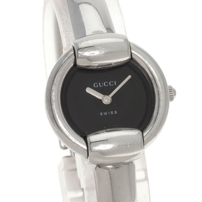 GUCCI グッチ 1400L ラウンドフェイス 腕時計 SS レディース 中古