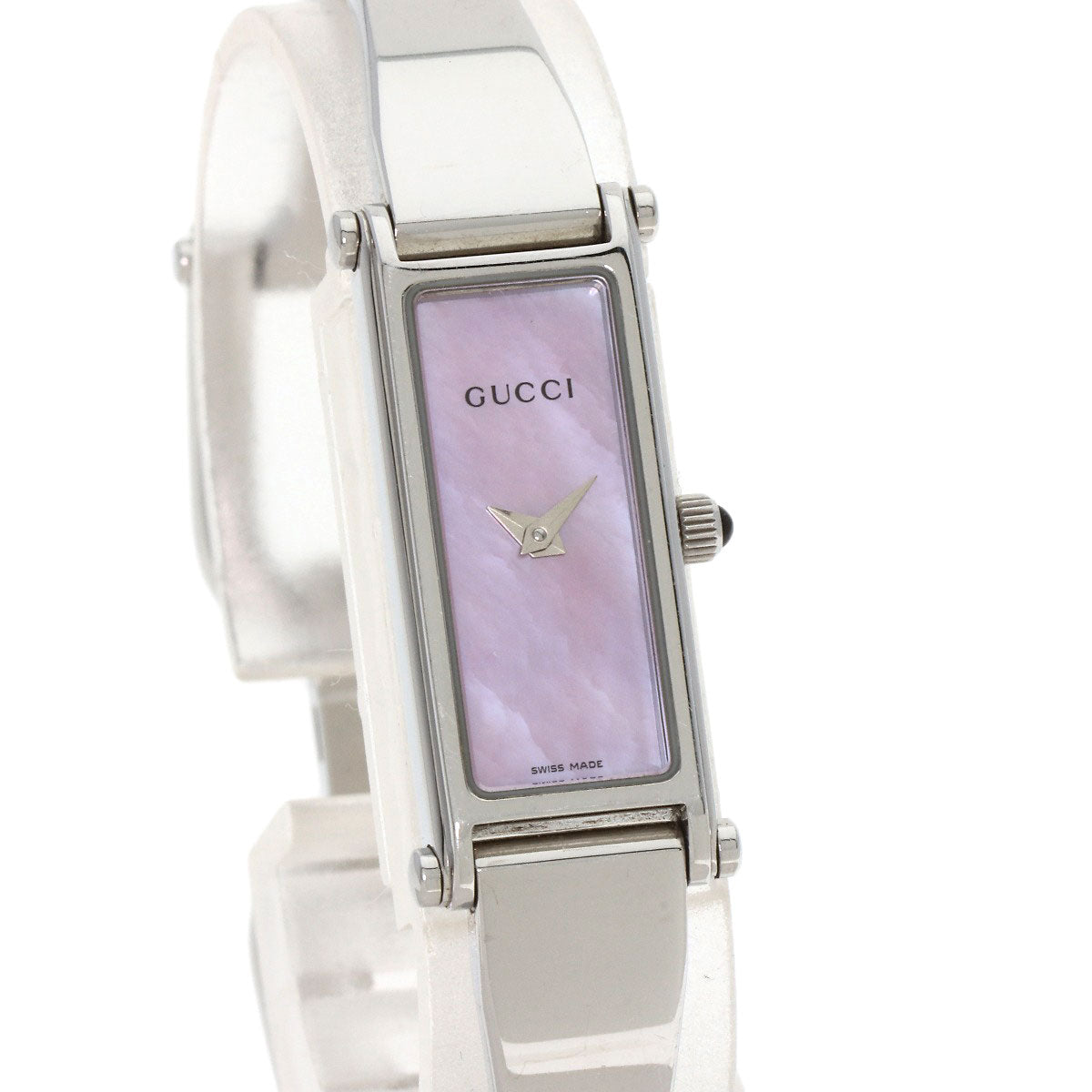 GUCCI グッチ 1500L スクエアフェイス 腕時計 SS レディース 中古