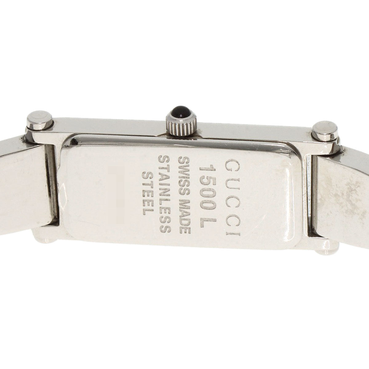 GUCCI グッチ 1500L スクエアフェイス 腕時計 SS レディース 中古