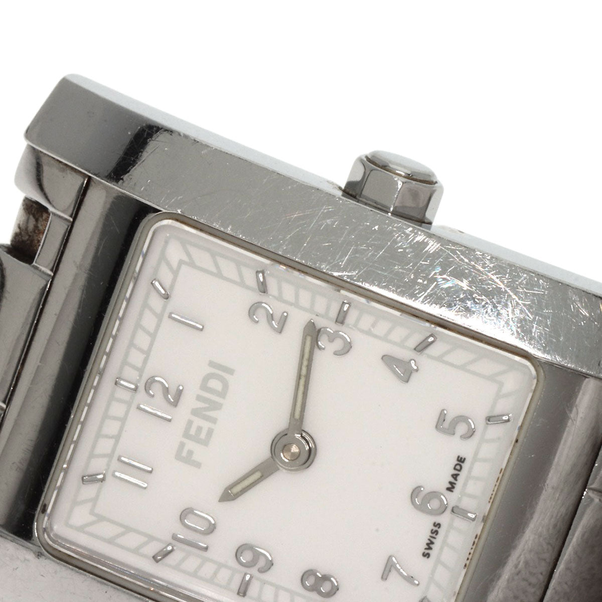 FENDI フェンディ 7000L スクエアフェイス 腕時計 SS レディース 中古