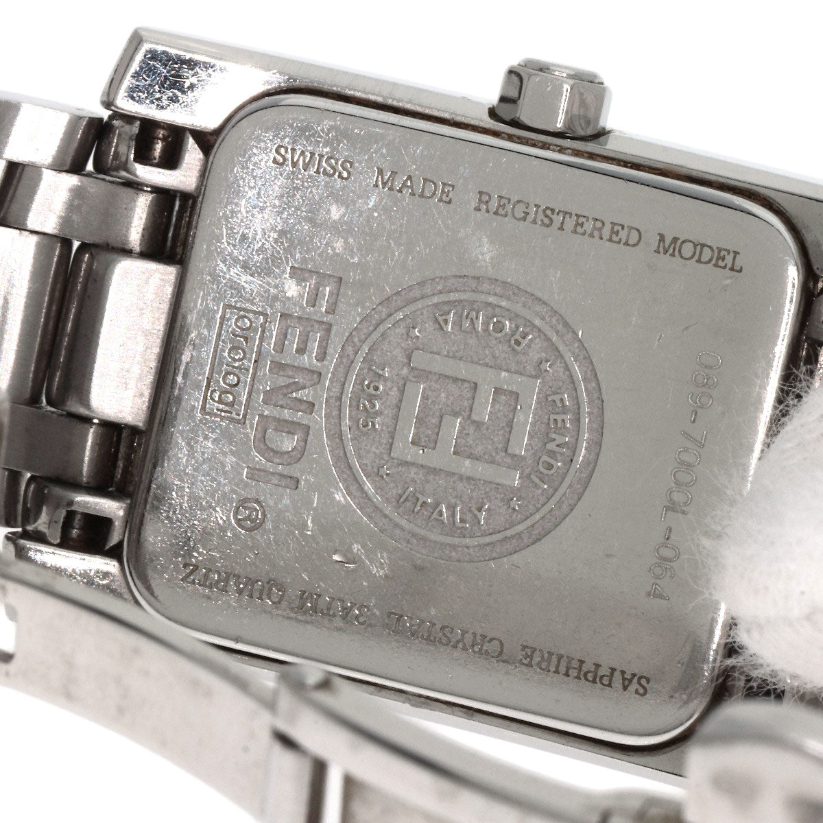 FENDI フェンディ 7000L スクエアフェイス 腕時計 SS レディース 中古
