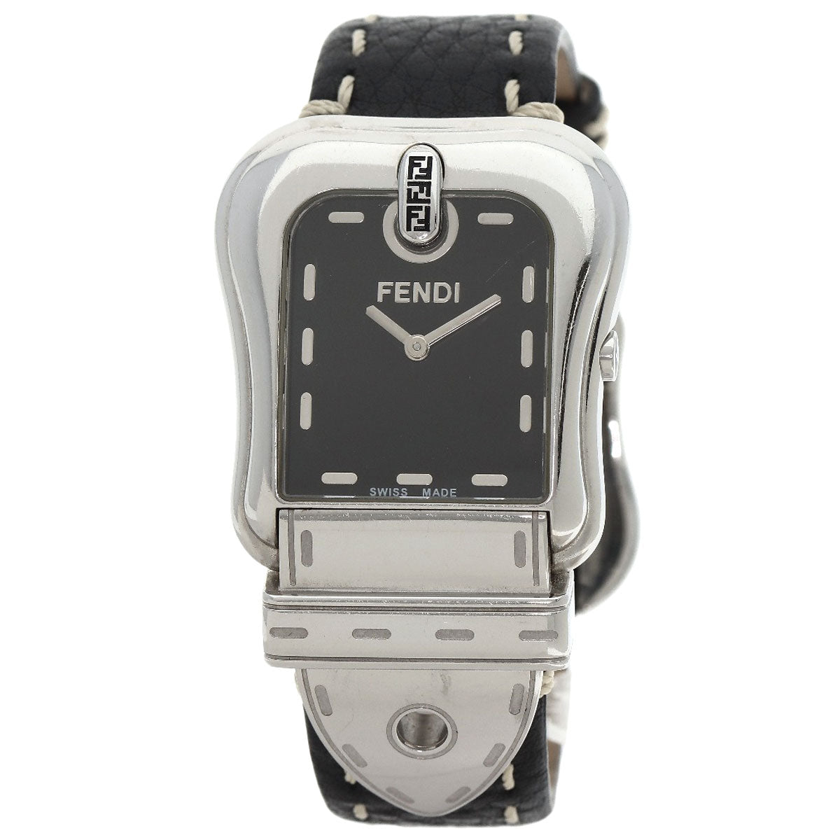 FENDI フェンディ 3800G バックルモチーフ 腕時計 SS レディース 中古