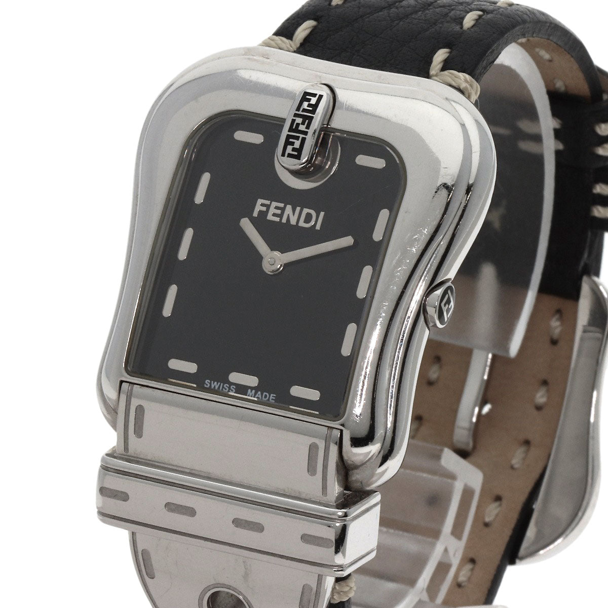 FENDI フェンディ 3800G バックルモチーフ 腕時計 SS レディース 中古
