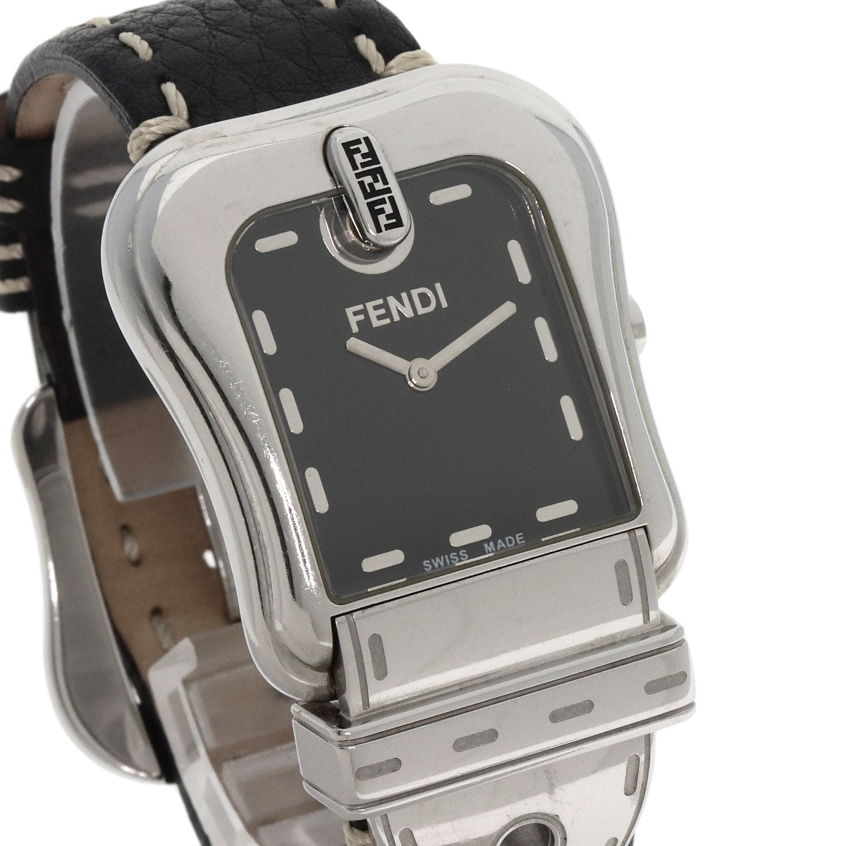 FENDI フェンディ 3800G バックルモチーフ 腕時計 SS レディース 中古