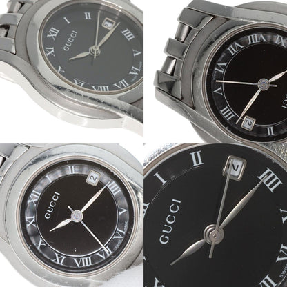 GUCCI グッチ 5500L ラウンドフェイス 腕時計 SS レディース 中古