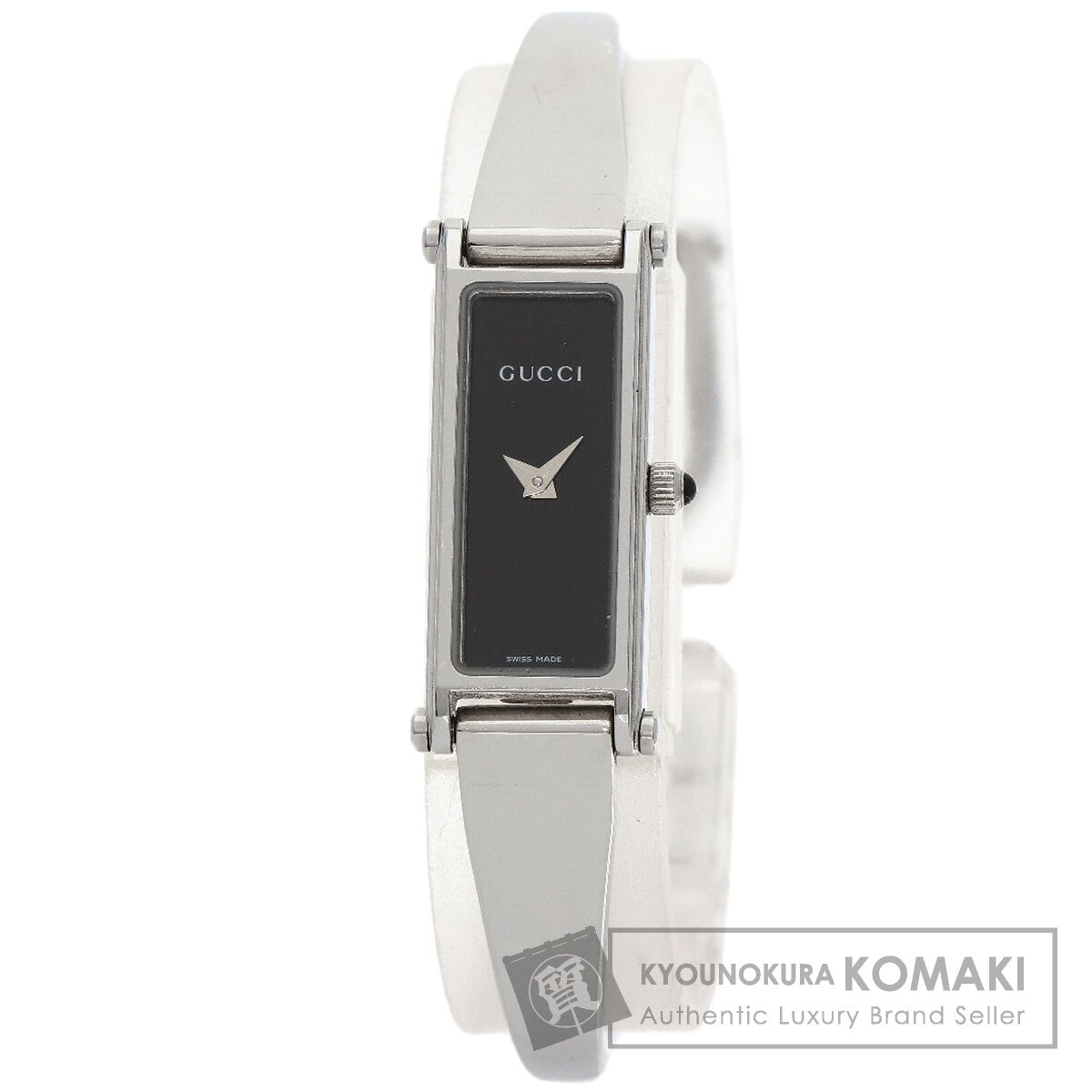 GUCCI グッチ 1500L スクエアフェイス 腕時計 SS レディース 中古