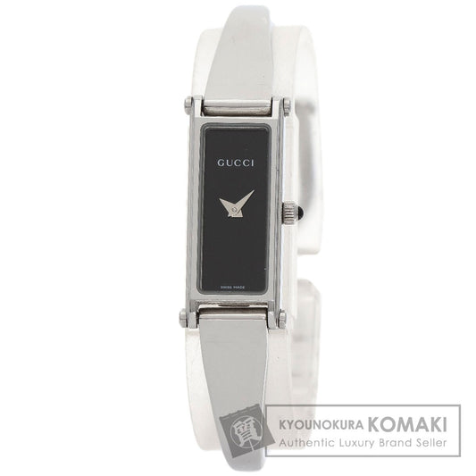 GUCCI グッチ 1500L スクエアフェイス 腕時計 SS レディース 中古