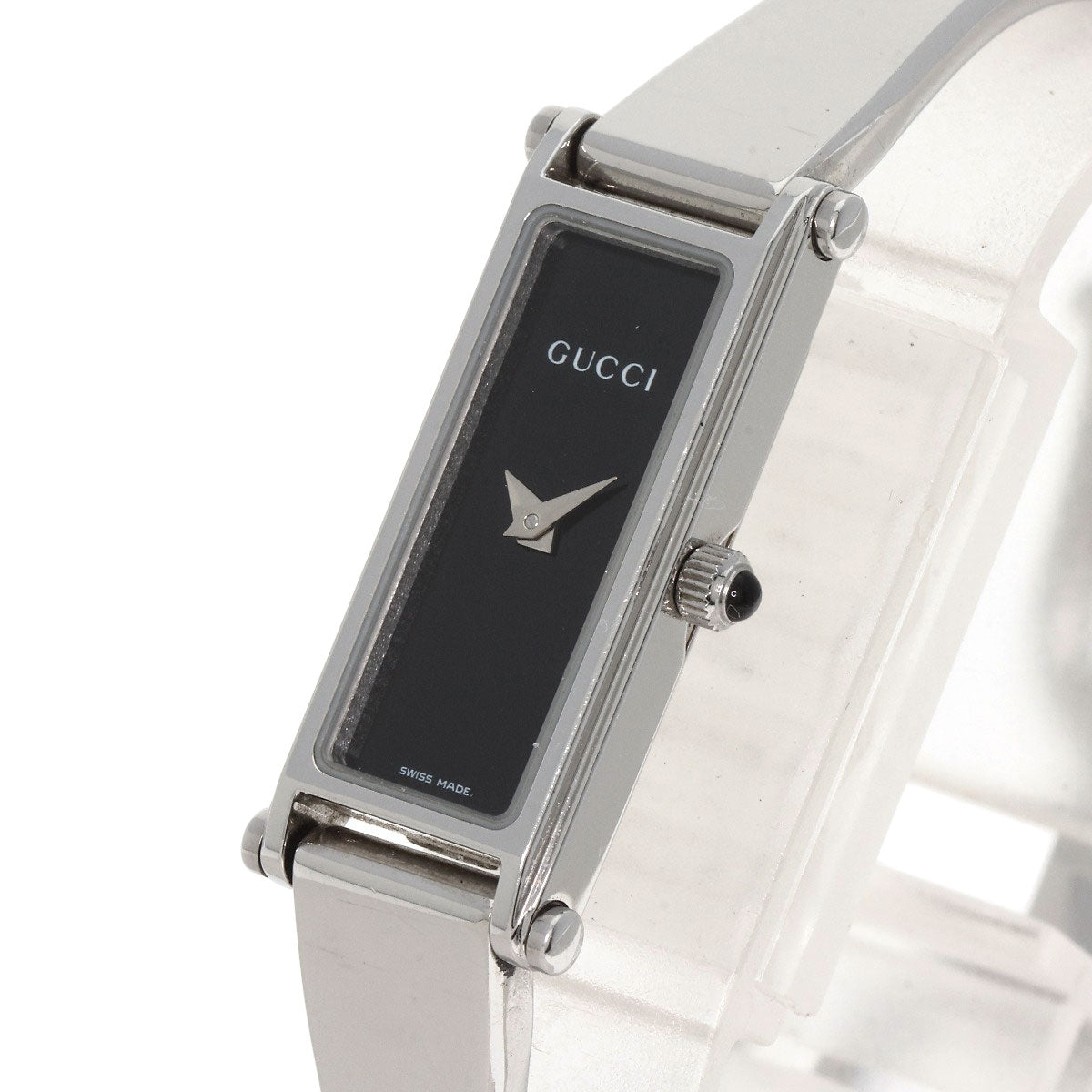 GUCCI グッチ 1500L スクエアフェイス 腕時計 SS レディース 中古