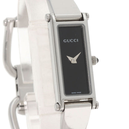 GUCCI グッチ 1500L スクエアフェイス 腕時計 SS レディース 中古