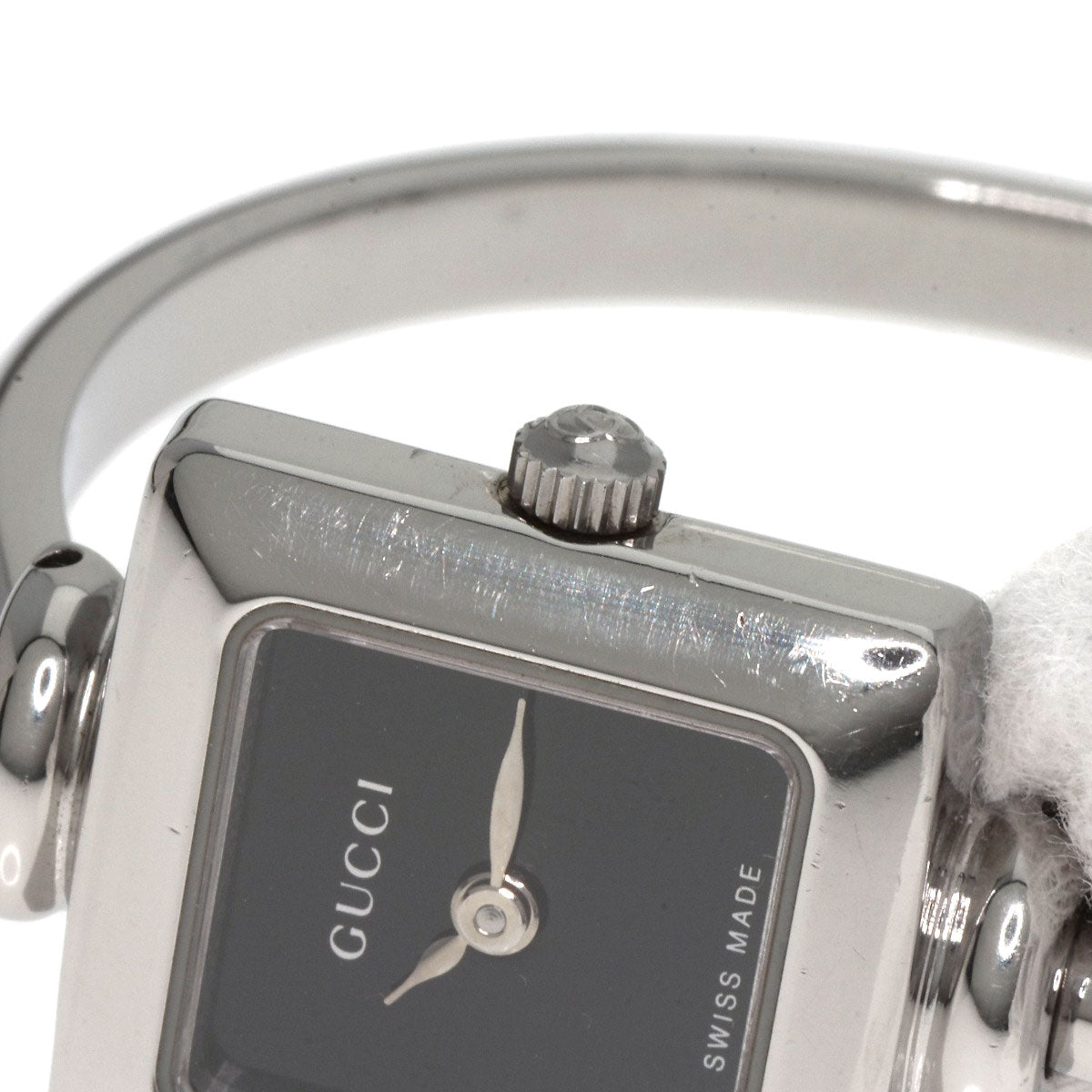 GUCCI グッチ 1900L スクエアフェイス 腕時計 SS レディース 中古
