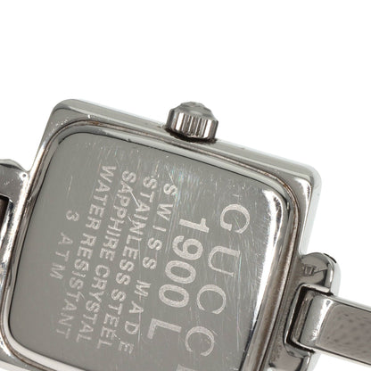 GUCCI グッチ 1900L スクエアフェイス 腕時計 SS レディース 中古