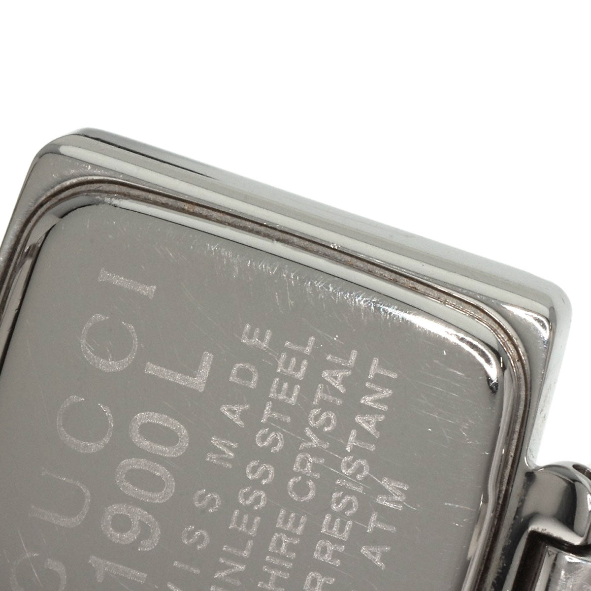 GUCCI グッチ 1900L スクエアフェイス 腕時計 SS レディース 中古