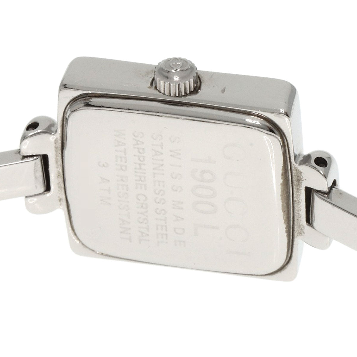 GUCCI グッチ 1900L スクエアフェイス 腕時計 SS レディース 中古