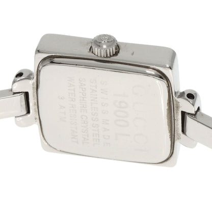 GUCCI グッチ 1900L スクエアフェイス 腕時計 SS レディース 中古