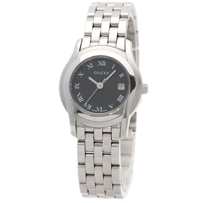 GUCCI グッチ 5500L ラウンドフェイス 腕時計 SS レディース 中古