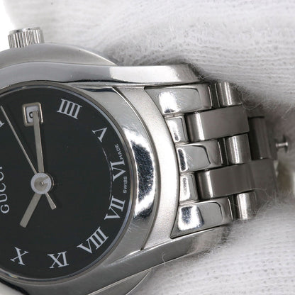 GUCCI グッチ 5500L ラウンドフェイス 腕時計 SS レディース 中古