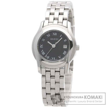 GUCCI グッチ 5500L ラウンドフェイス 腕時計 SS レディース 中古