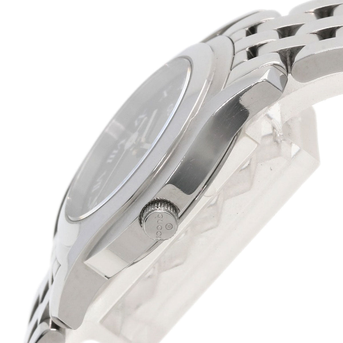 GUCCI グッチ 5500L ラウンドフェイス 腕時計 SS レディース 中古