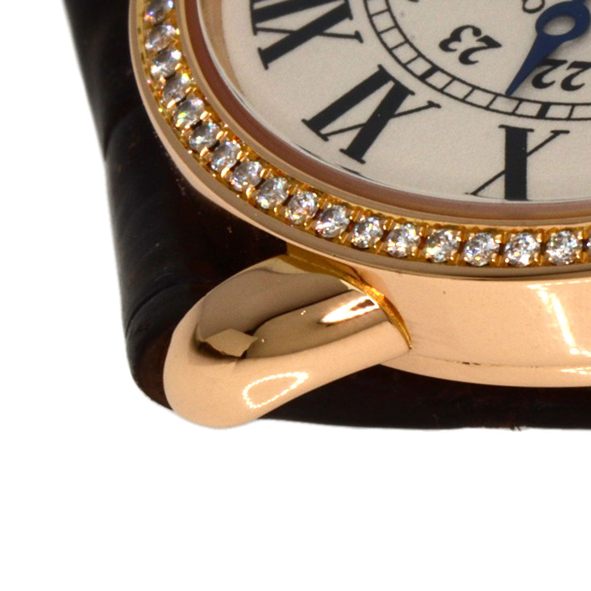 CARTIER カルティエ WR000351 ロンド ルイ カルティエ SM 腕時計 K18PG レディース 中古