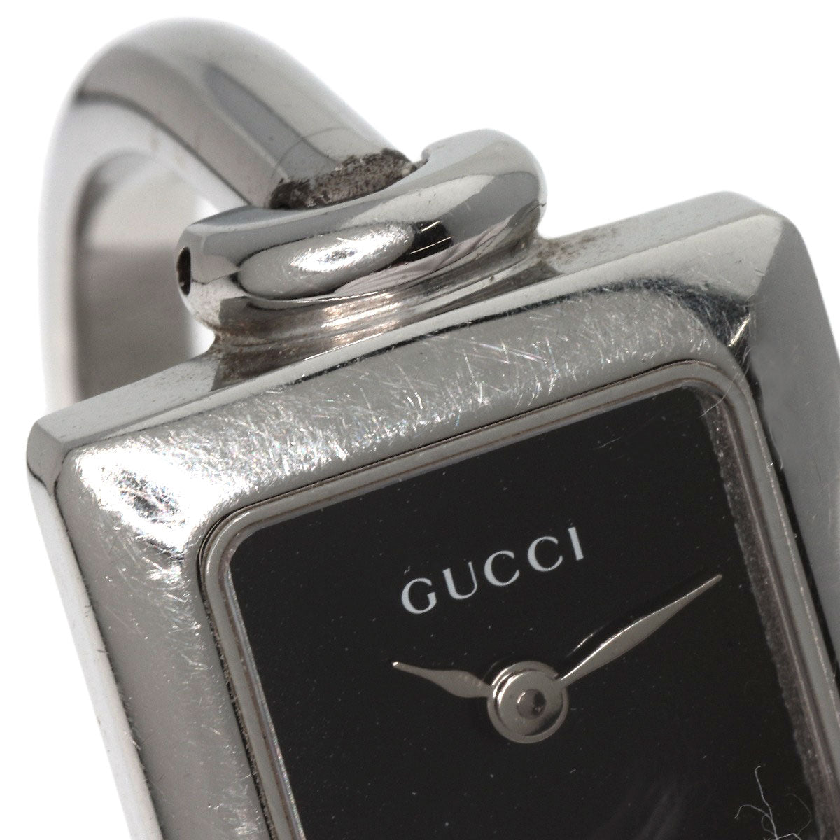 GUCCI グッチ 1900L スクエアフェイス 腕時計 SS レディース 中古