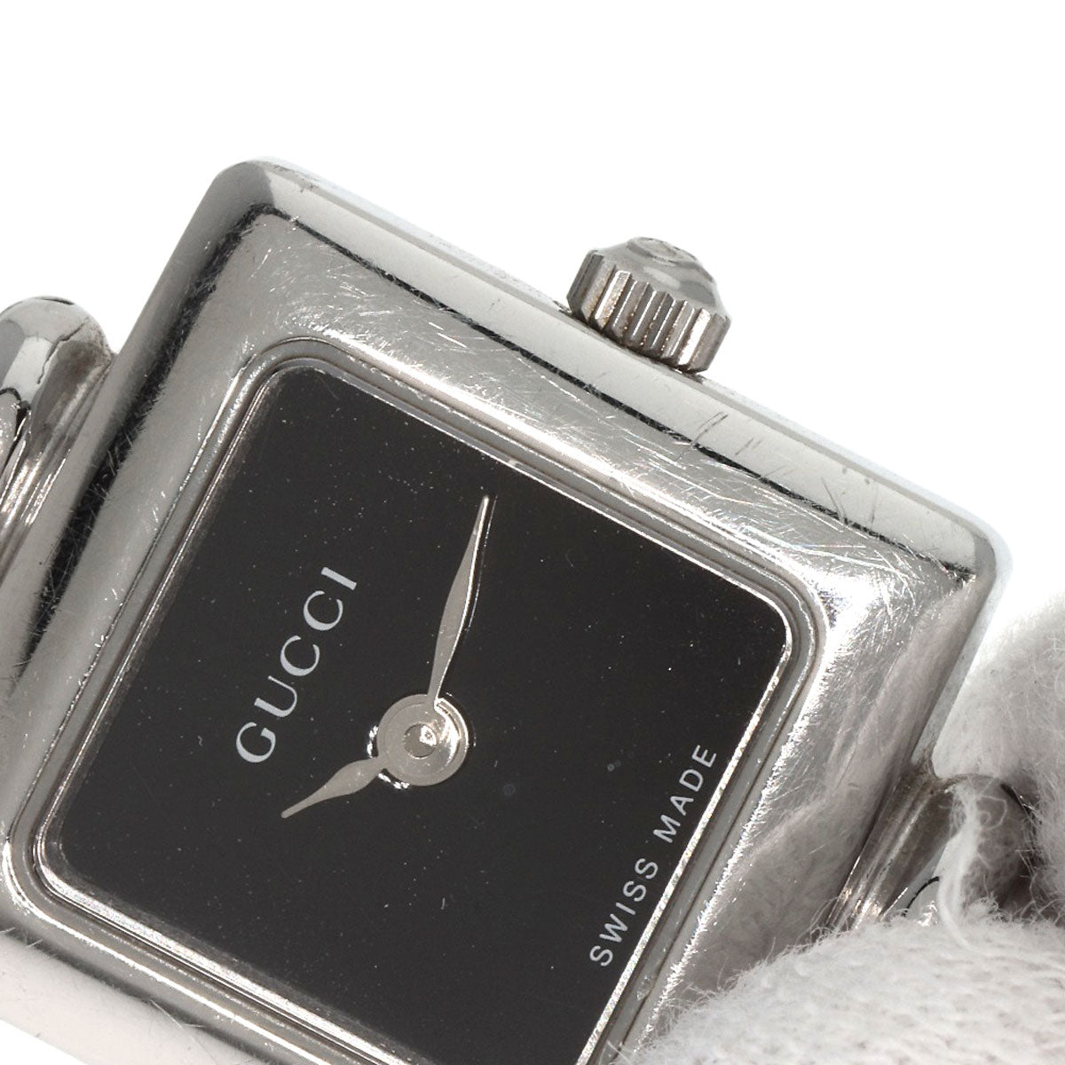 GUCCI グッチ 1900L スクエアフェイス 腕時計 SS レディース 中古
