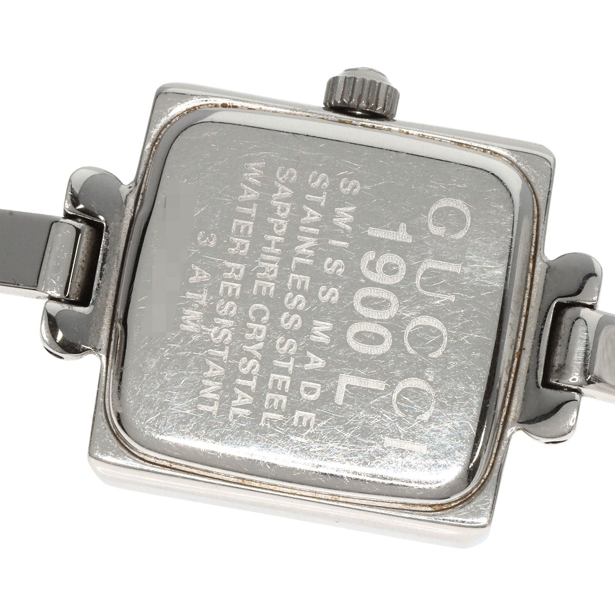 GUCCI グッチ 1900L スクエアフェイス 腕時計 SS レディース 中古