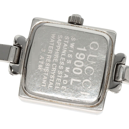 GUCCI グッチ 1900L スクエアフェイス 腕時計 SS レディース 中古