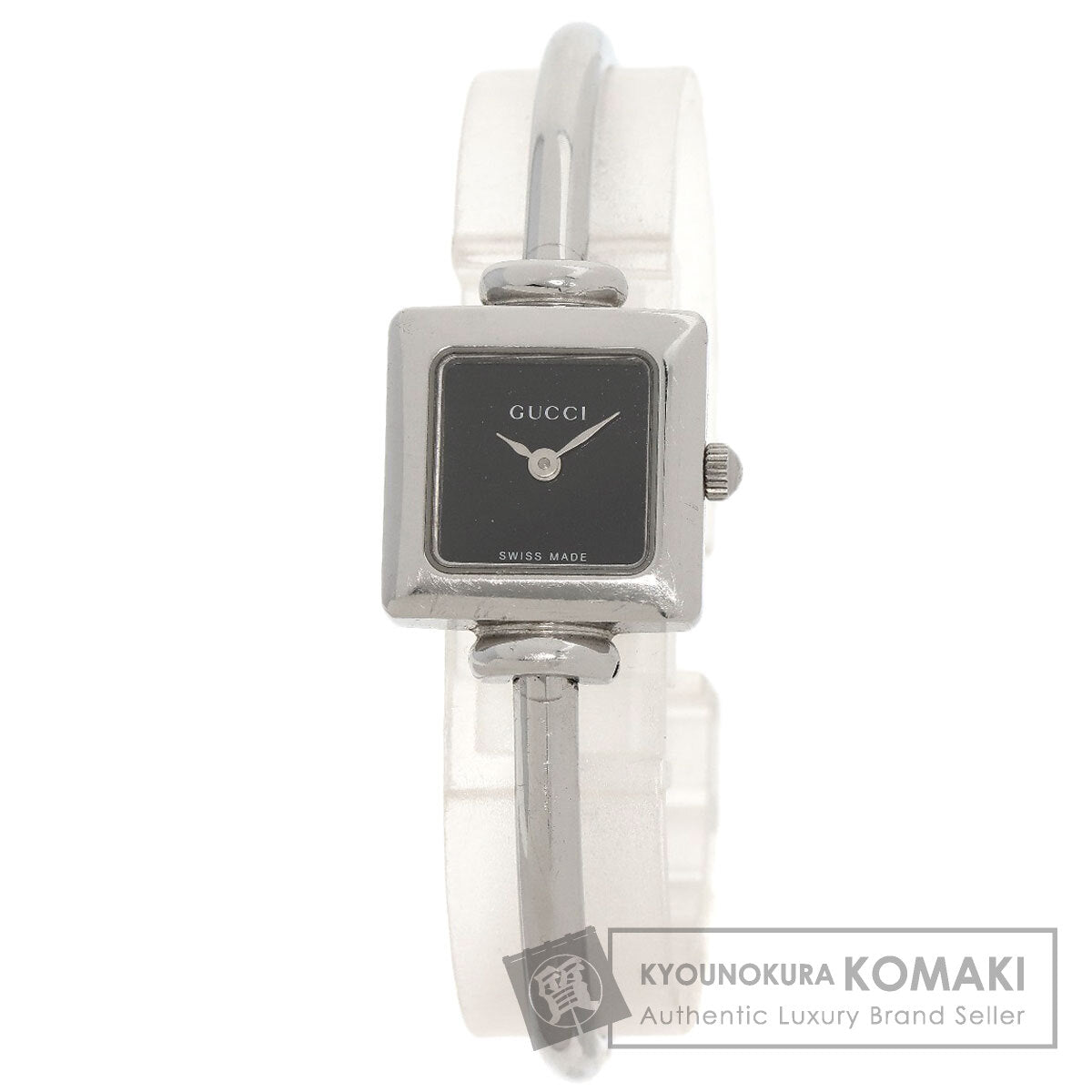 GUCCI グッチ 1900L スクエアフェイス 腕時計 SS レディース 中古