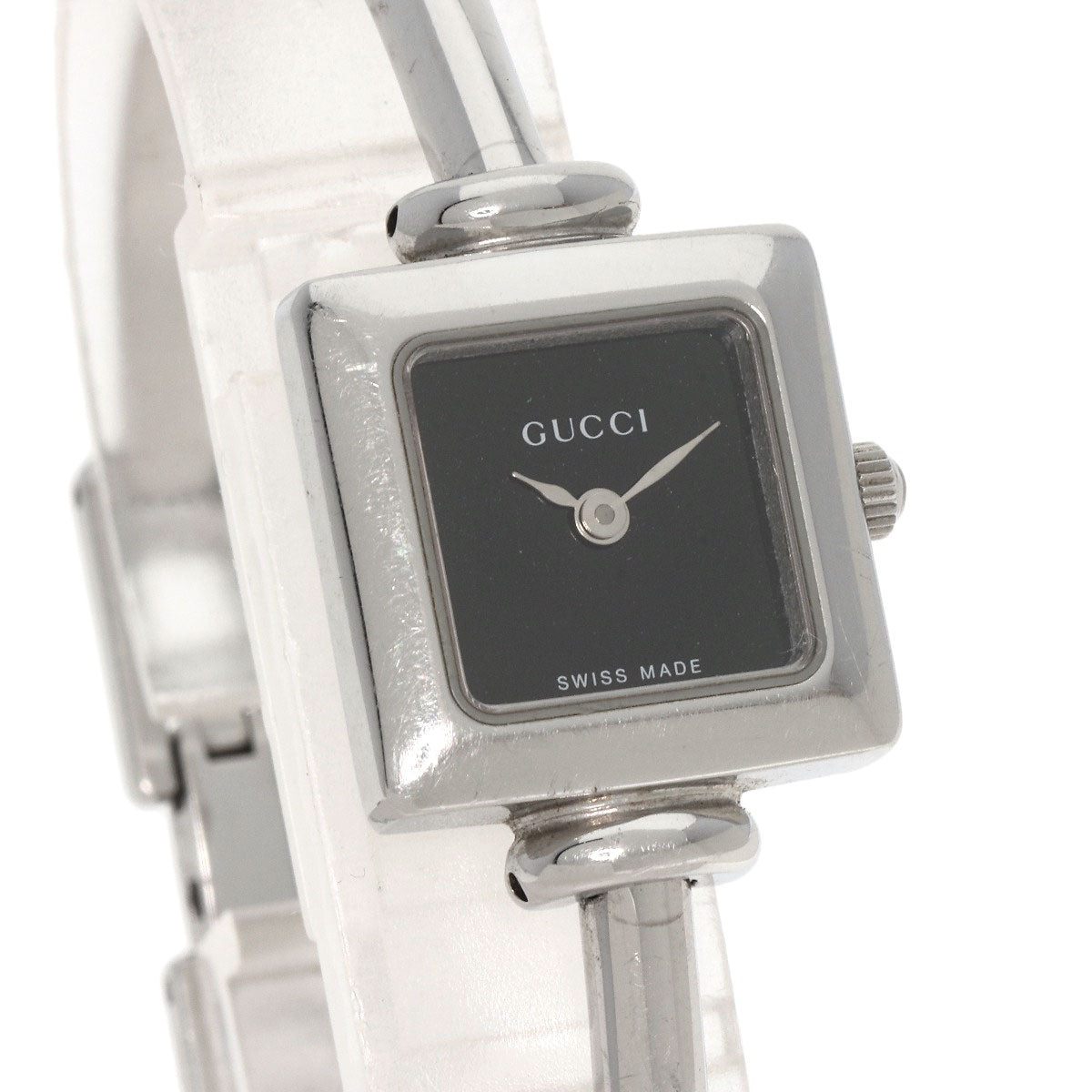 GUCCI グッチ 1900L スクエアフェイス 腕時計 SS レディース 中古