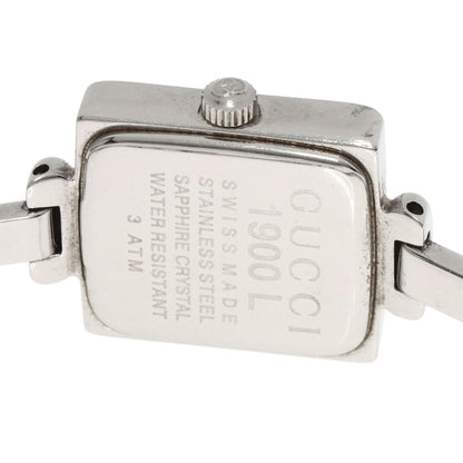 GUCCI グッチ 1900L スクエアフェイス 腕時計 SS レディース 中古