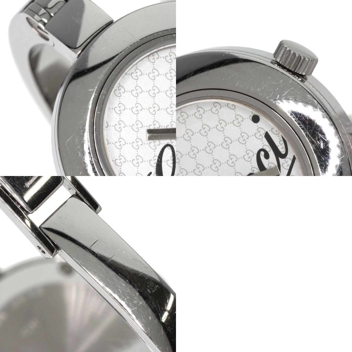 GUCCI グッチ 105 ラウンドフェイス 腕時計 SS レディース 中古
