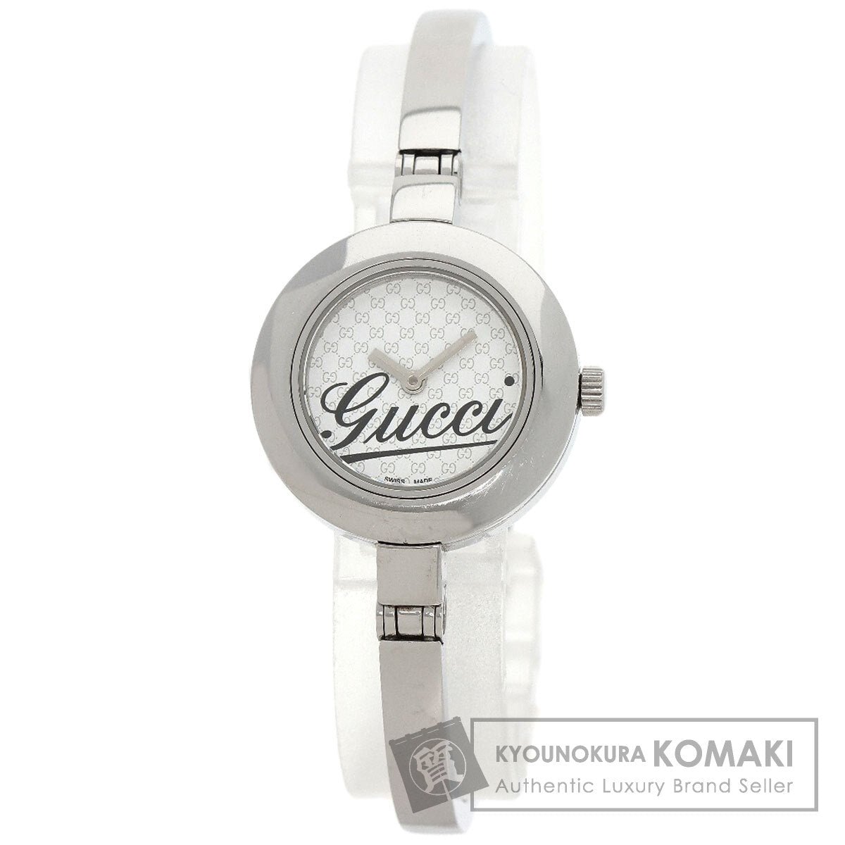 GUCCI グッチ 105 ラウンドフェイス 腕時計 SS レディース 中古