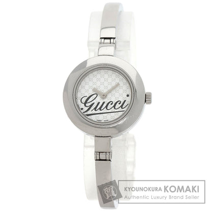 GUCCI グッチ 105 ラウンドフェイス 腕時計 SS レディース 中古