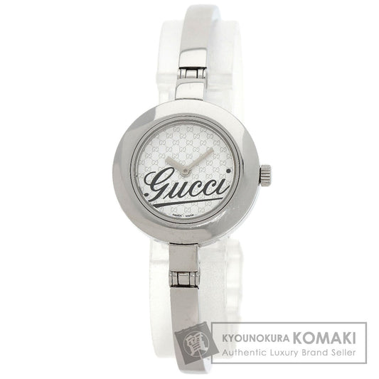 GUCCI グッチ 105 ラウンドフェイス 腕時計 SS レディース 中古