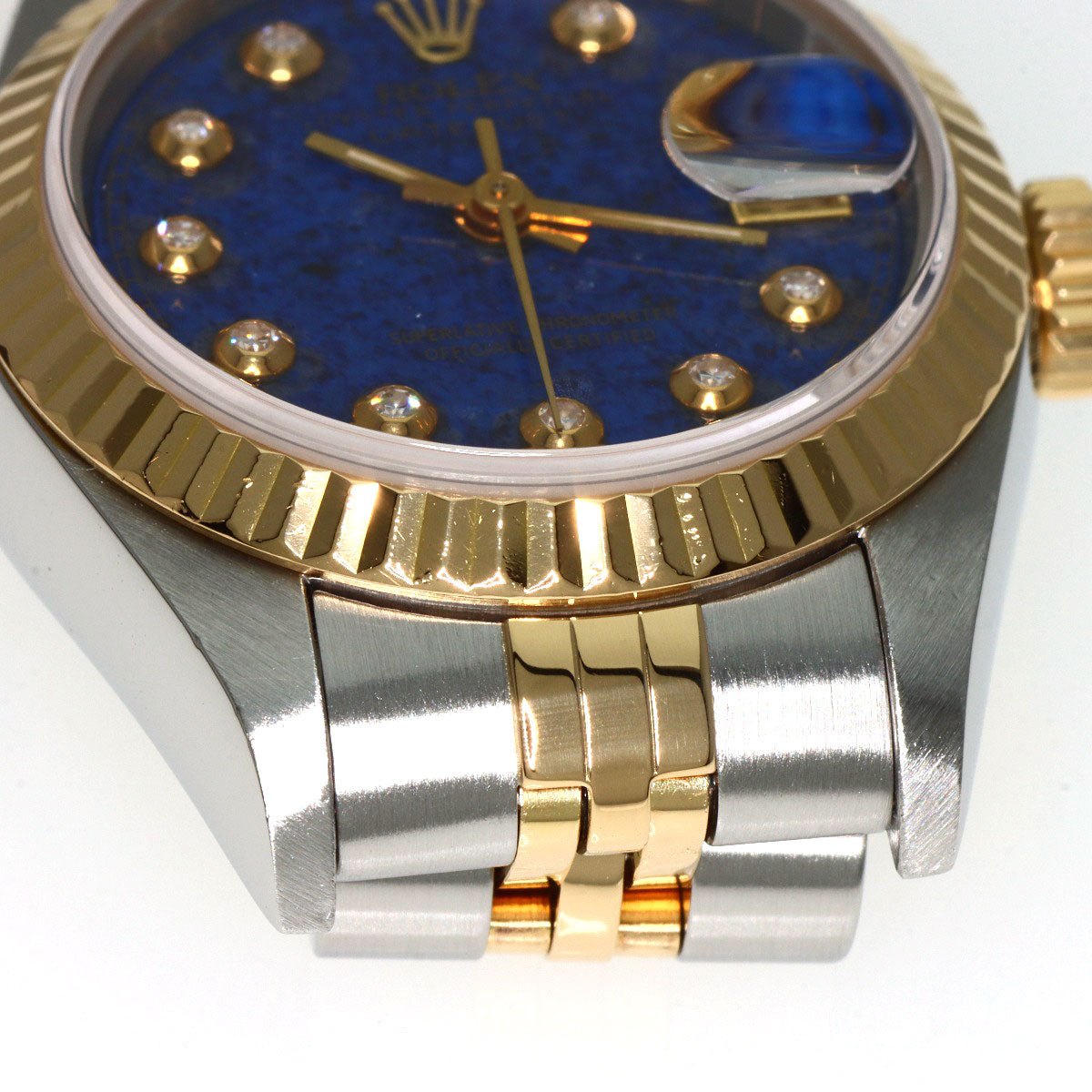ロレックス 69173G デイトジャスト 10P ダイヤモンド ラピスラズリ 希少 メーカーコンプリート 腕時計 中古 商品画像17